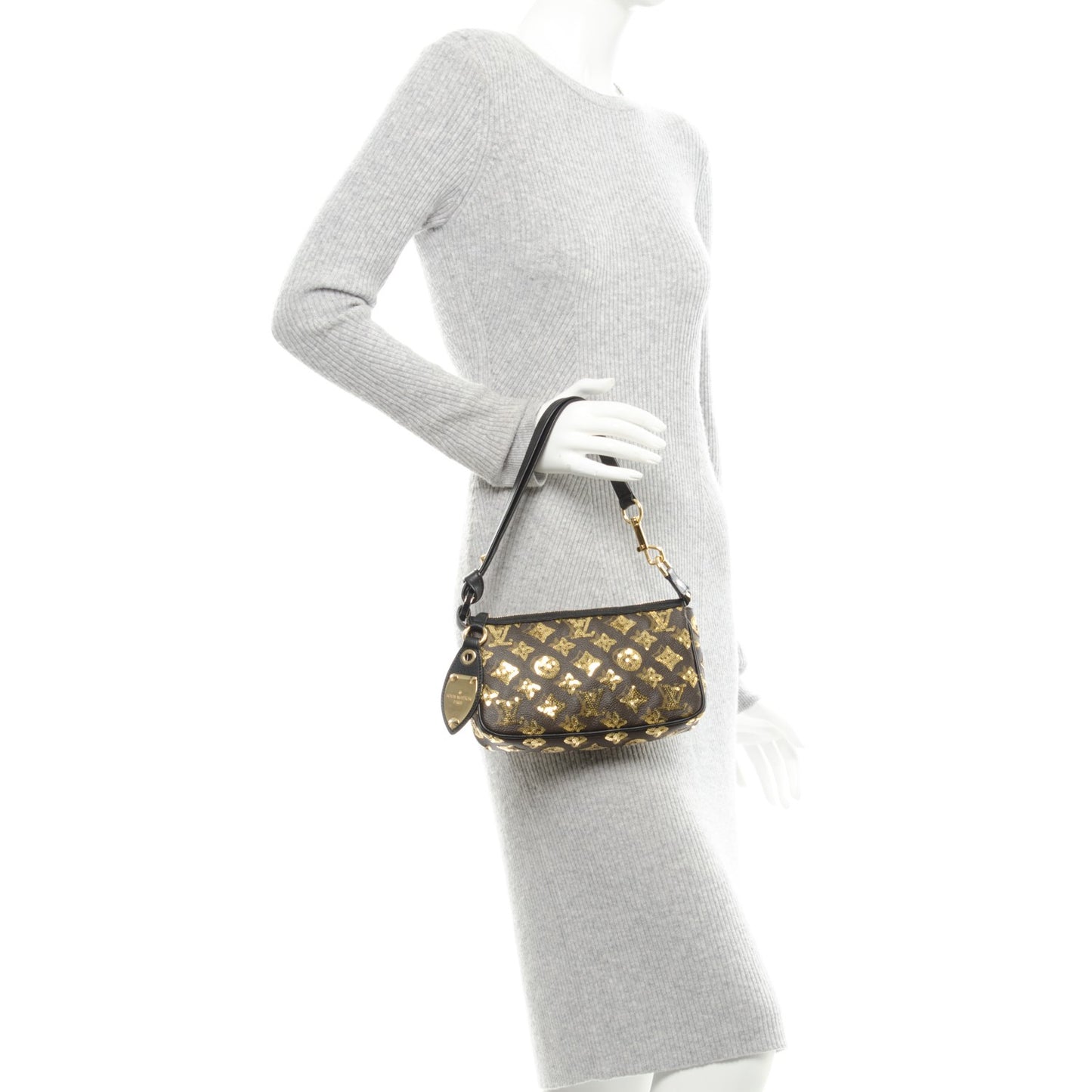 Monogram Sequins Eclipse Pochette Gold