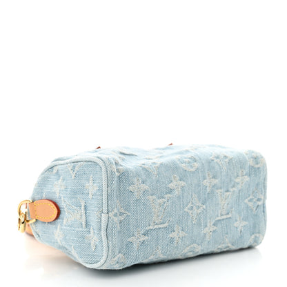 Louis Vuitton Monogram Denim Nano Speedy Sky Blue 4 of 9