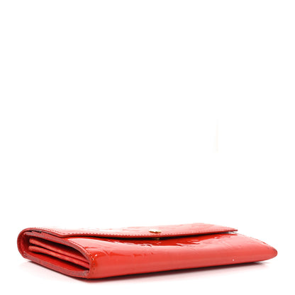 Louis Vuitton Vernis Sarah Wallet Rouge Grenadine 4 of 9