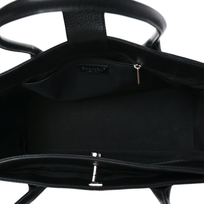 Chanel Calfskin Cerf Executive Shopper Tote Black 5 of 8