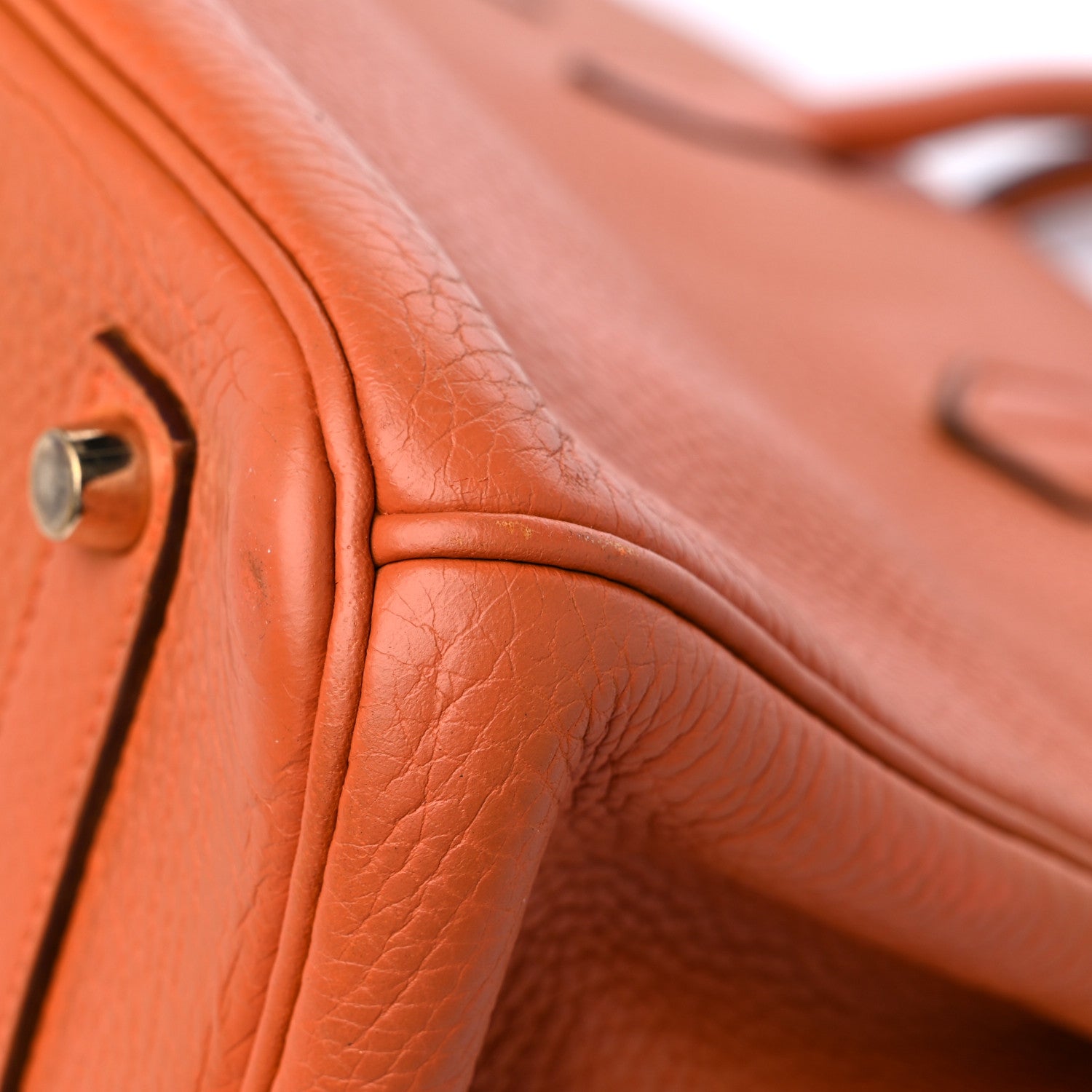 Hermes Taurillon Clemence Birkin 35 Potiron 10 of 15