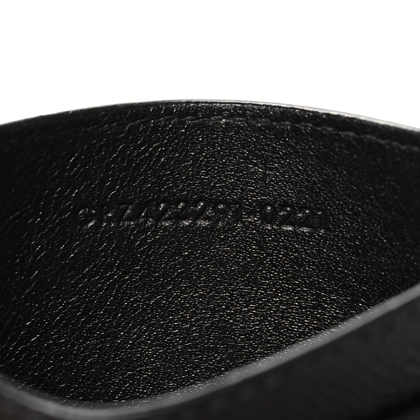 Grain De Poudre Matelasse Chevron Monogram Credit Card Case Black