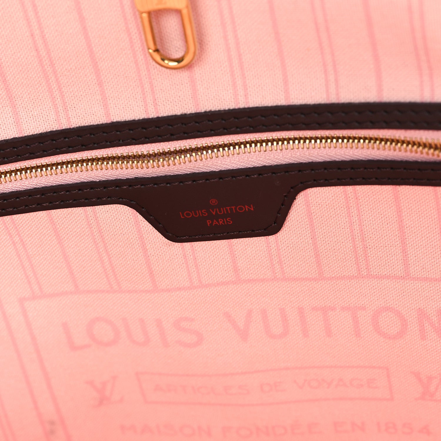 Louis Vuitton Damier Ebene Neo Neverfull MM Rose Ballerine 6 of 12