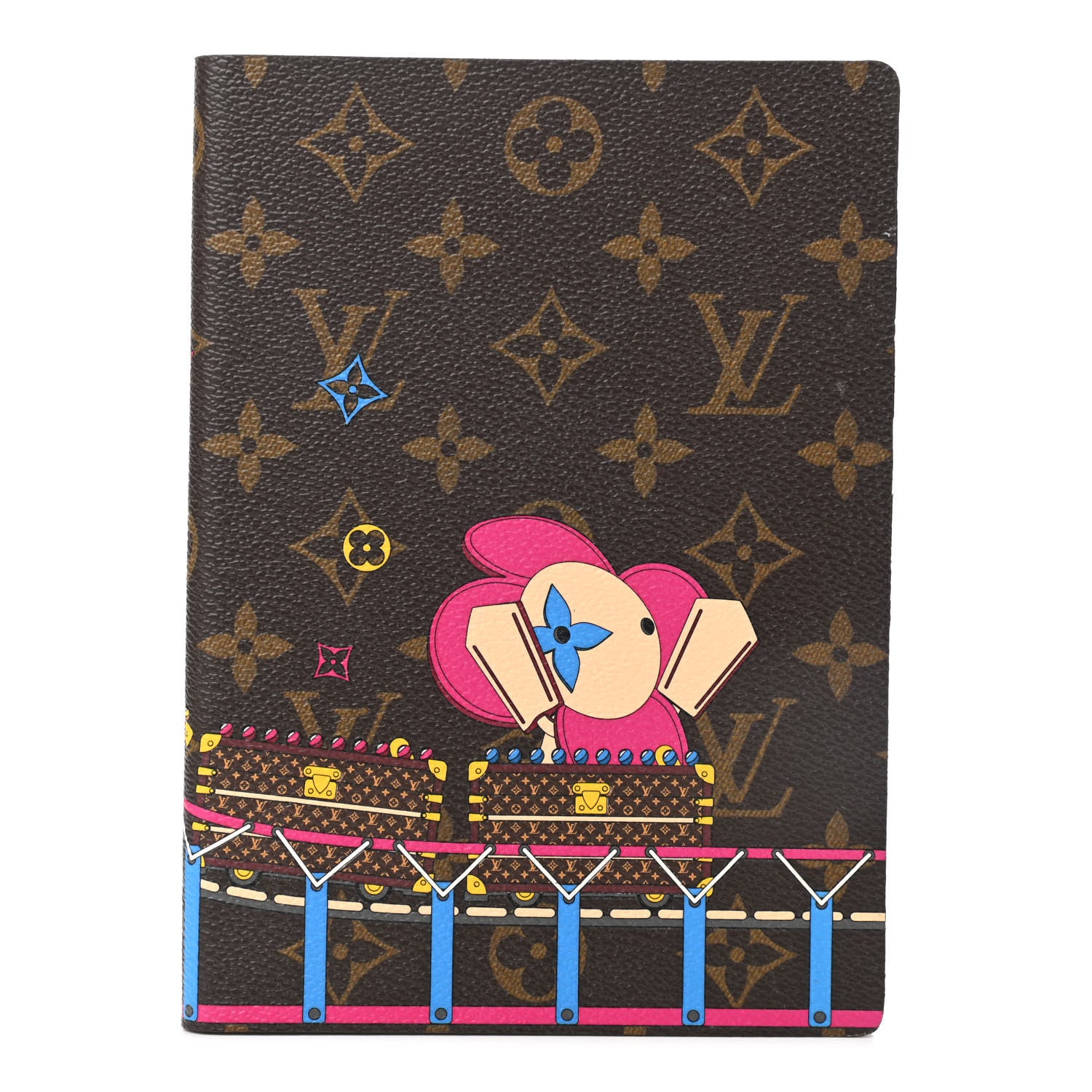 Louis Vuitton Monogram 2020 Christmas Animation Roller Coaster Notebook MM Pivoine 1 of 7