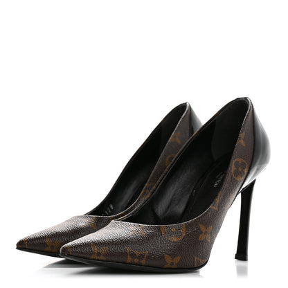Louis Vuitton Monogram Cherie Pumps 36 Black 4 of 10