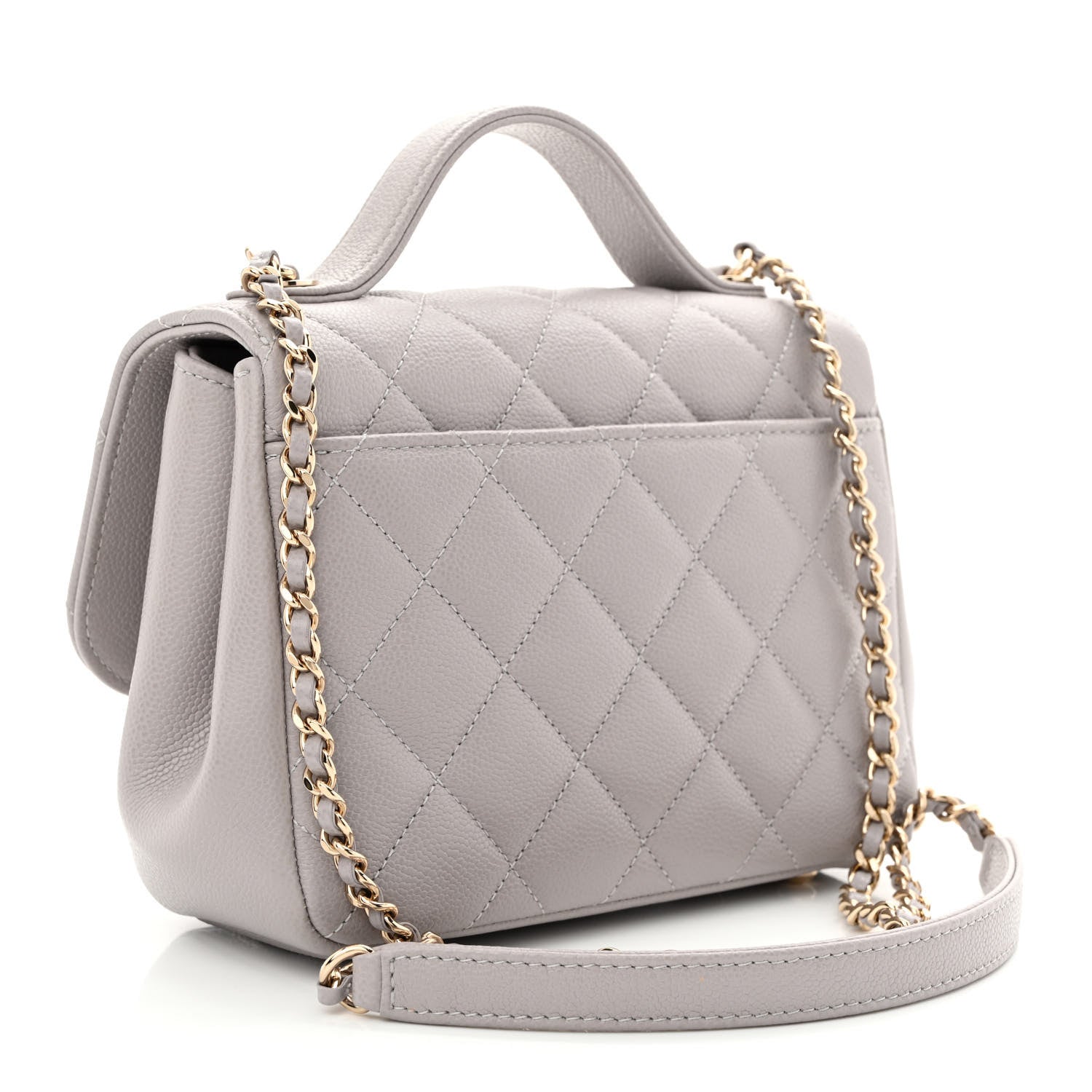 Chanel Caviar Quilted Small Business Affinity Flap Grey 3 of 11