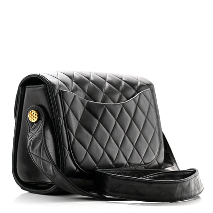 Chanel Lambskin Quilted CC Flap Shoulder Bag Black 3 of 13