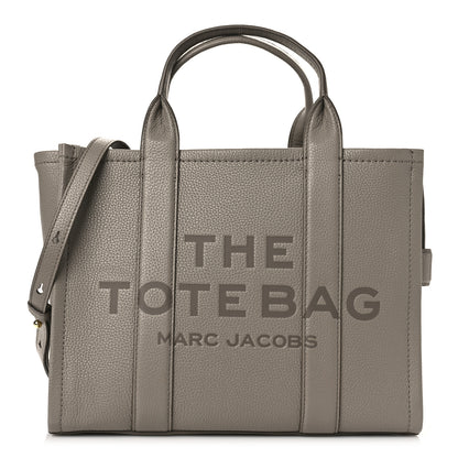 Marc Jacobs Grained Calfskin Medium The Tote Bag Grey 1 of 8