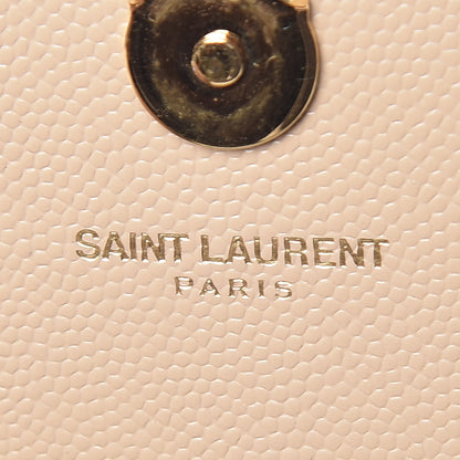 Saint Laurent Grain De Poudre Small Monogram Kate Satchel Nude Powder 9 of 12