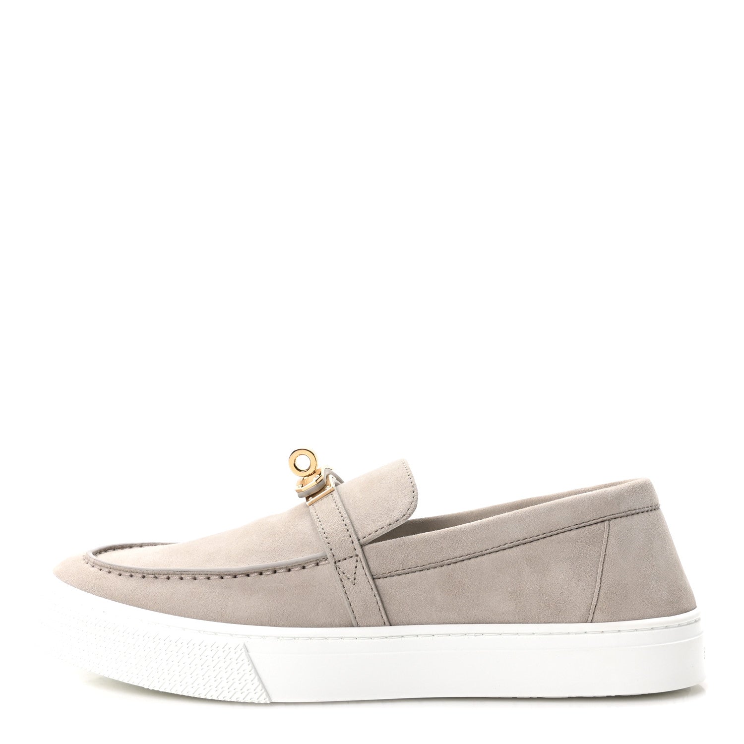 Hermes Suede Goatskin Game Slip On Sneakers 38 Beige Esquisse 1 of 10