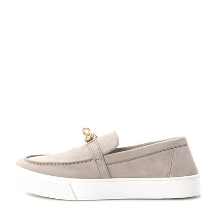 Hermes Suede Goatskin Game Slip On Sneakers 38 Beige Esquisse 1 of 10