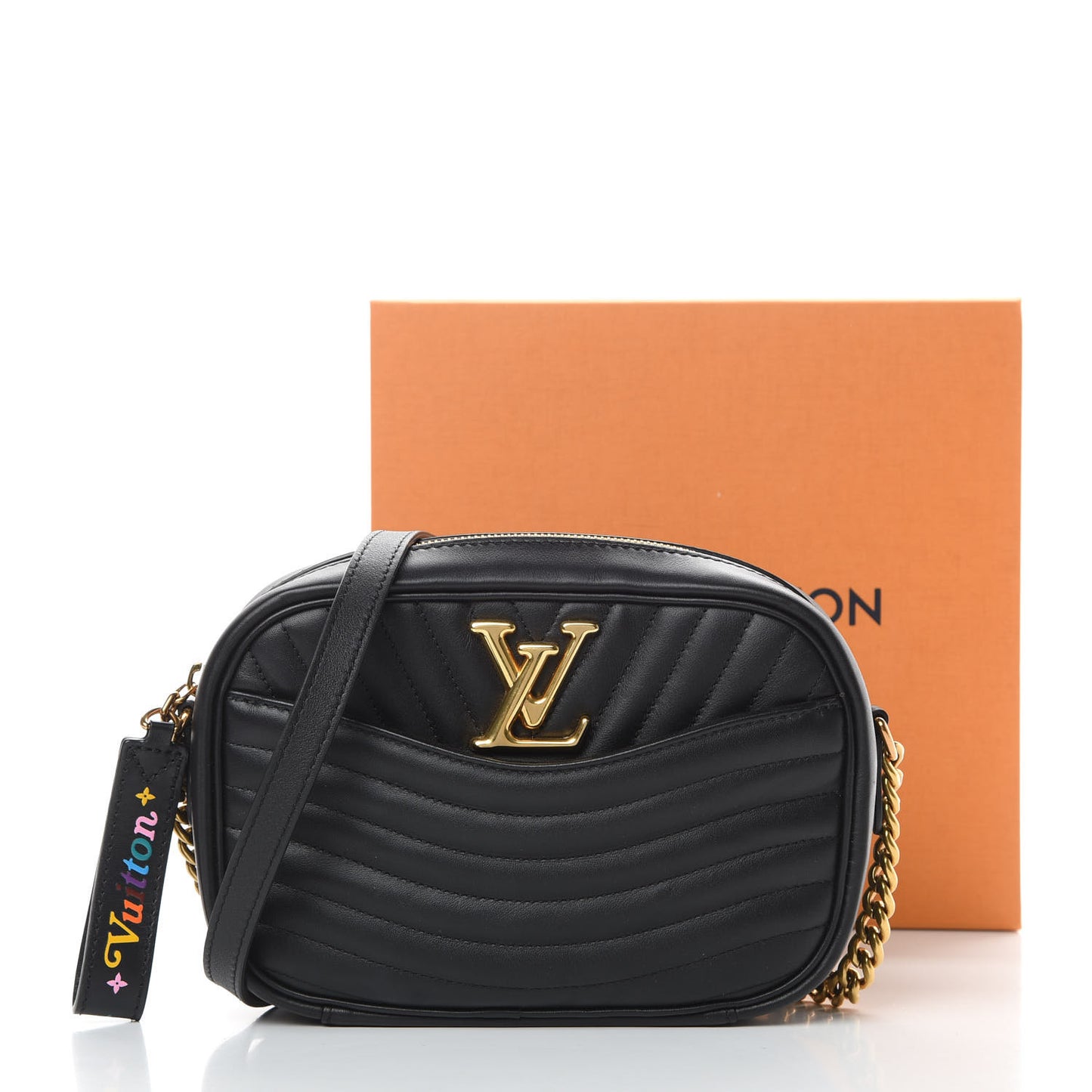 Calfskin New Wave Camera Bag Black