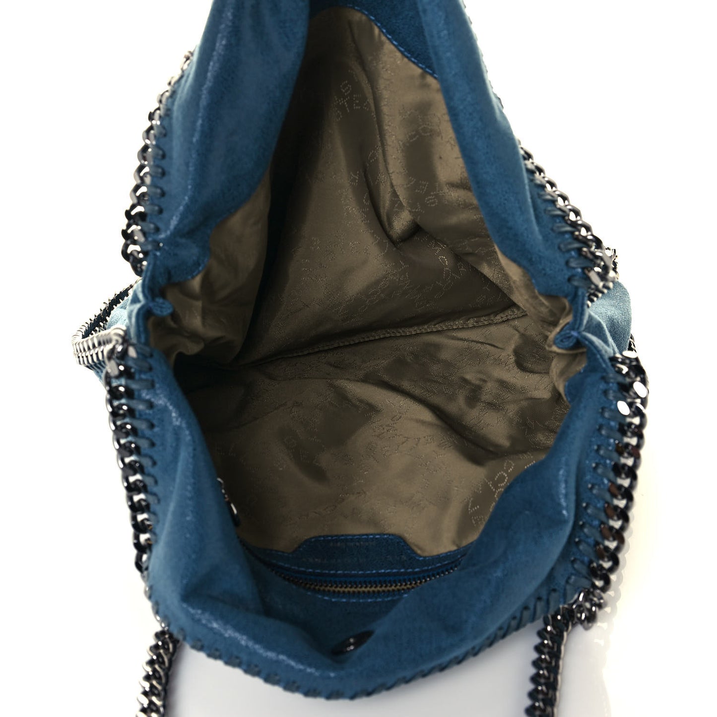 Shaggy Deer Falabella Fold Over Tote Blue