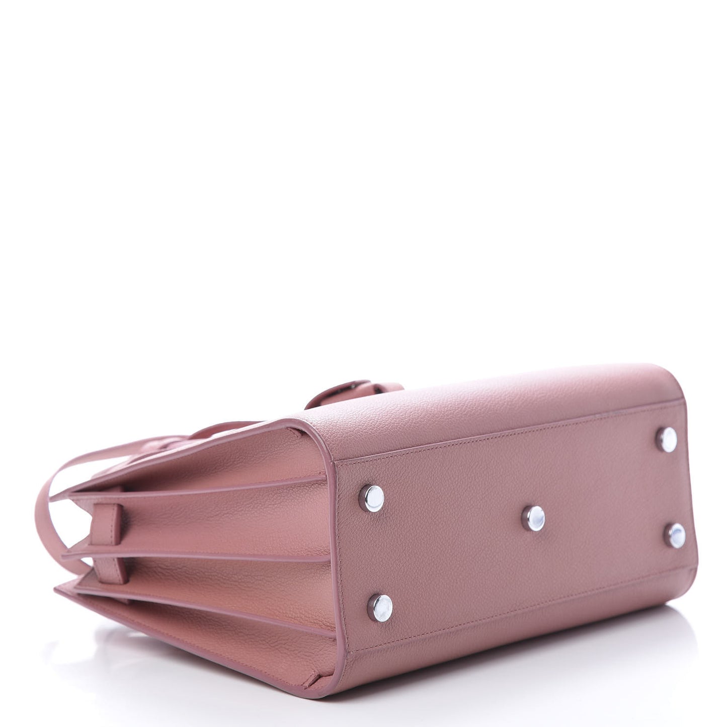 Grained Calfskin Baby Sac De Jour Dark Rose