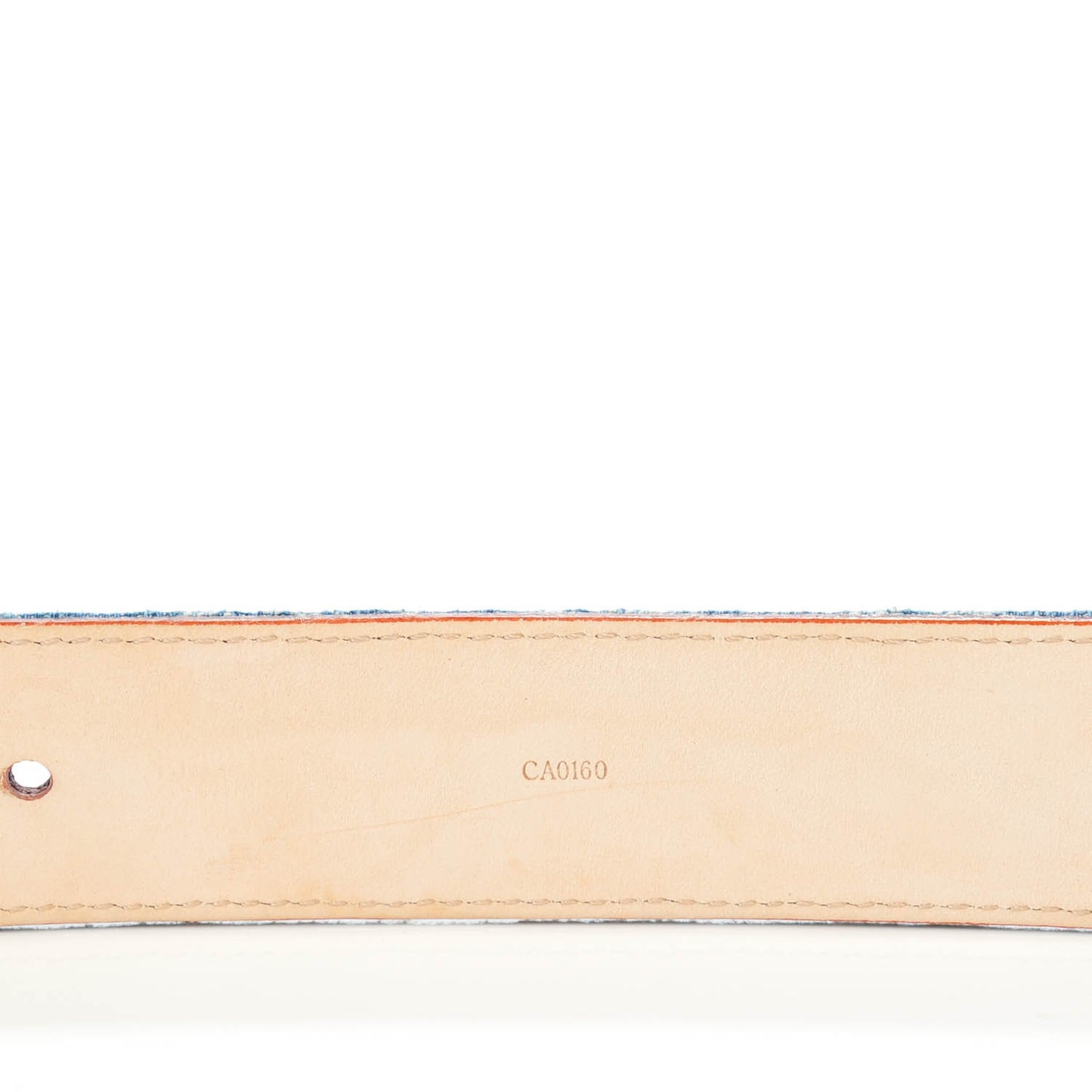 Denim Monogram Belt 90 36 Blue