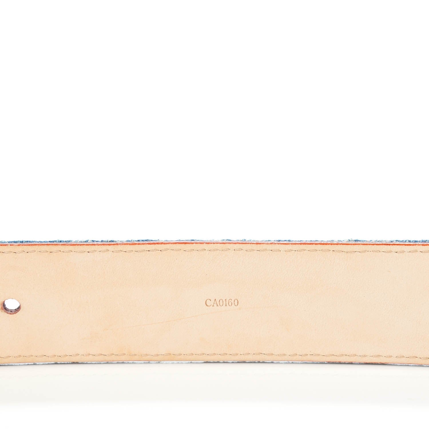 Louis Vuitton Denim Monogram Belt 90 36 Blue 5 of 8
