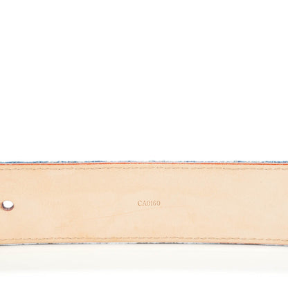 Louis Vuitton Denim Monogram Belt 90 36 Blue 5 of 8