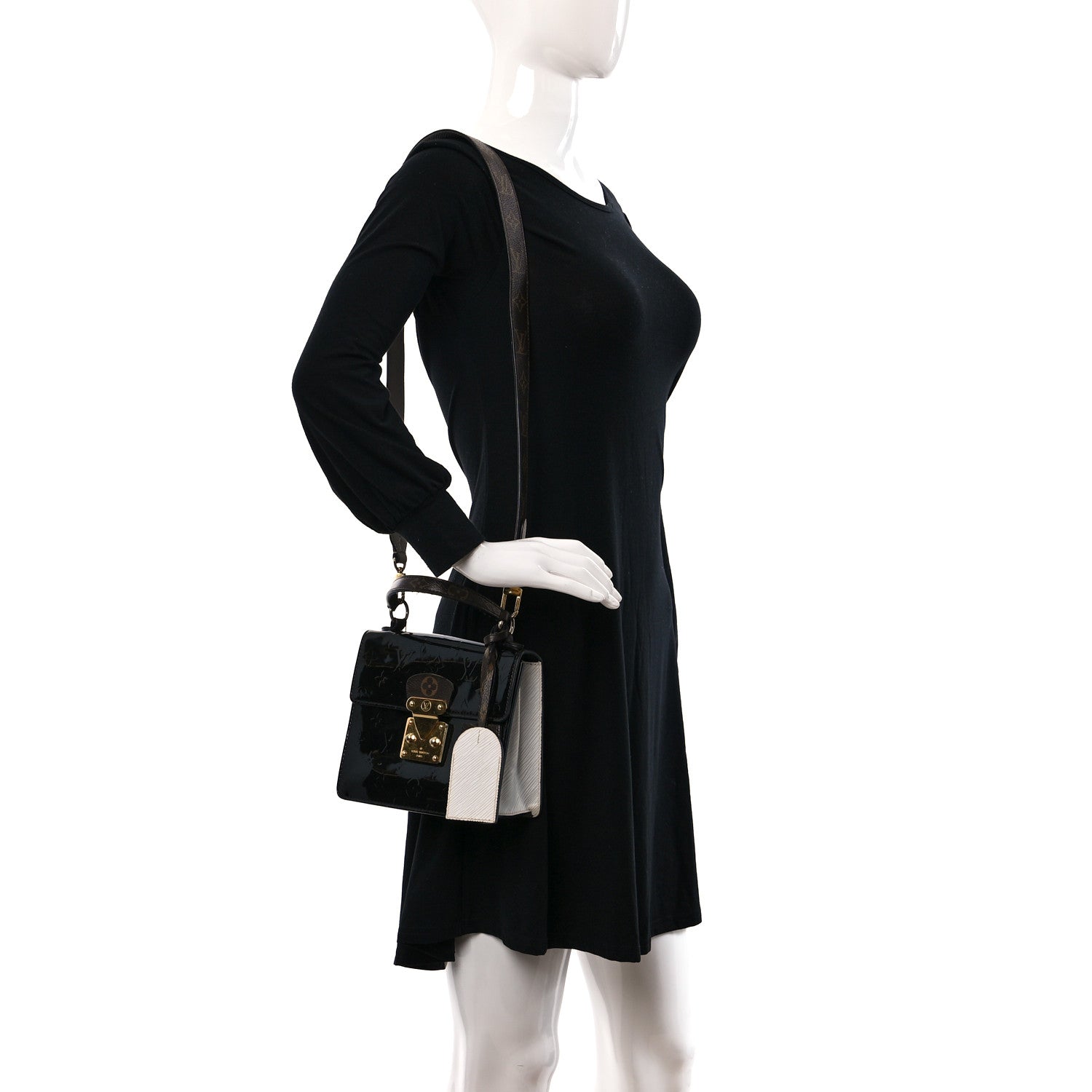 Louis Vuitton Vernis Epi Monogram Spring Street Black 2 of 13