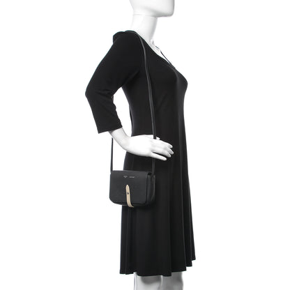 Celine Grained Calfskin Strap Clutch Black 2 of 10