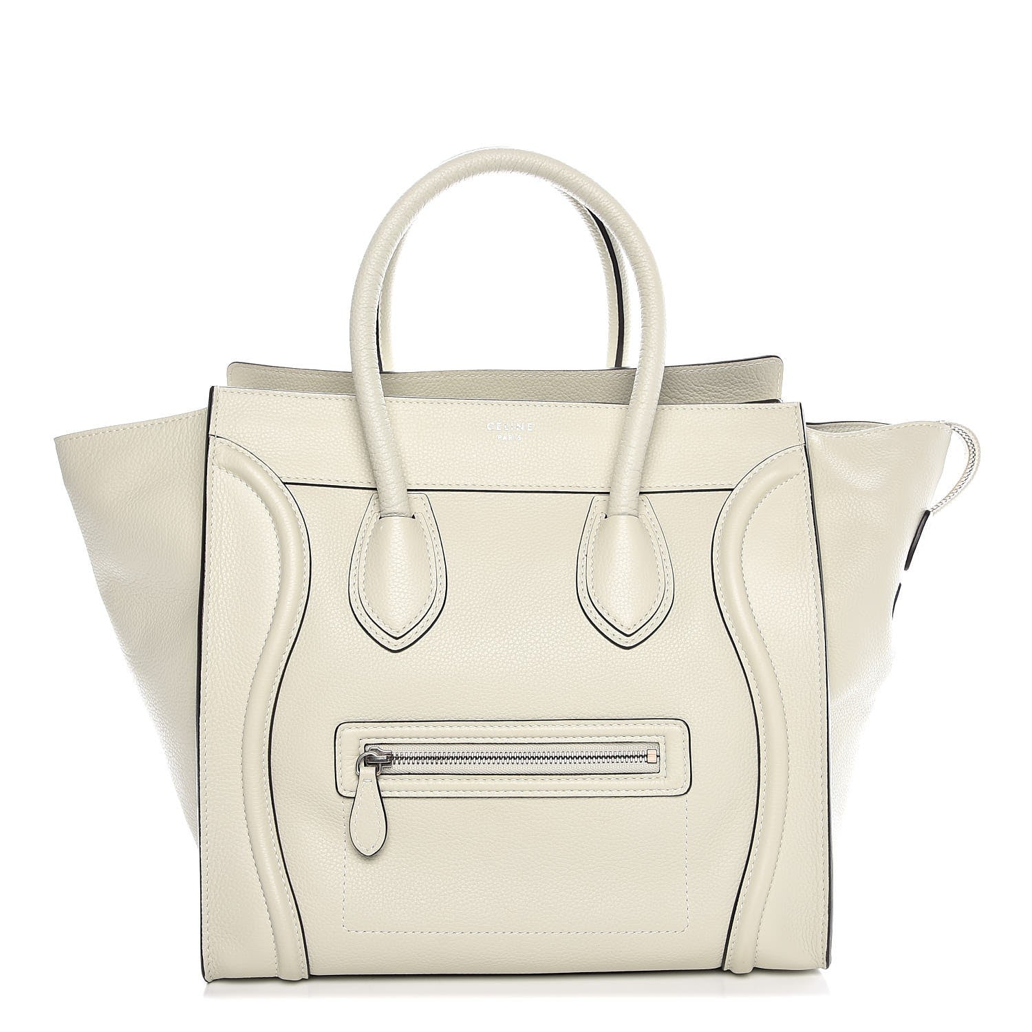 Celine Drummed Calfskin Mini Luggage Lune 1 of 7