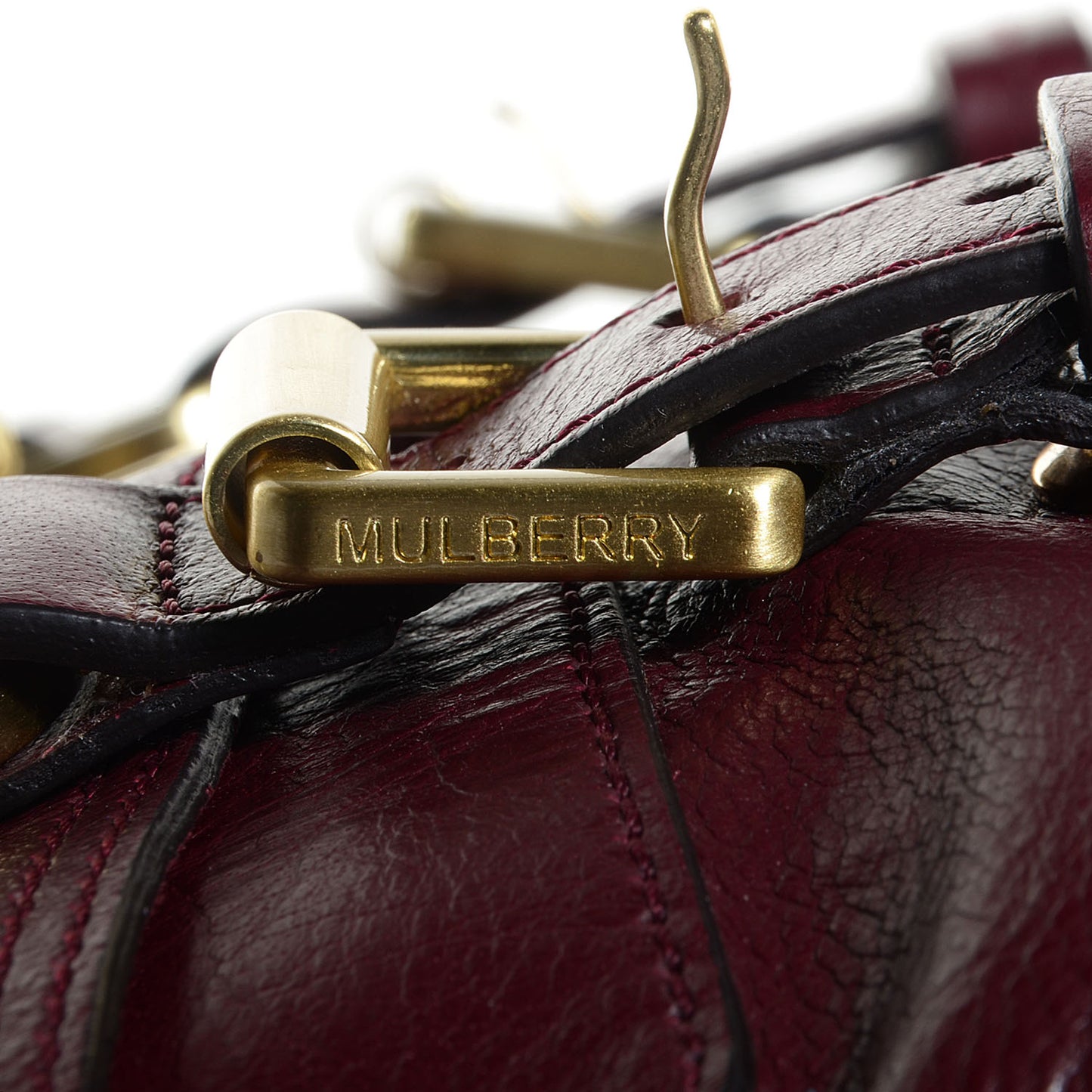 Soft Buffalo Leather Oversized Alexa Oxblood
