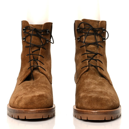 Christian Louboutin Suede Mens Trapman Flat Boots 43 Terra 2 of 10