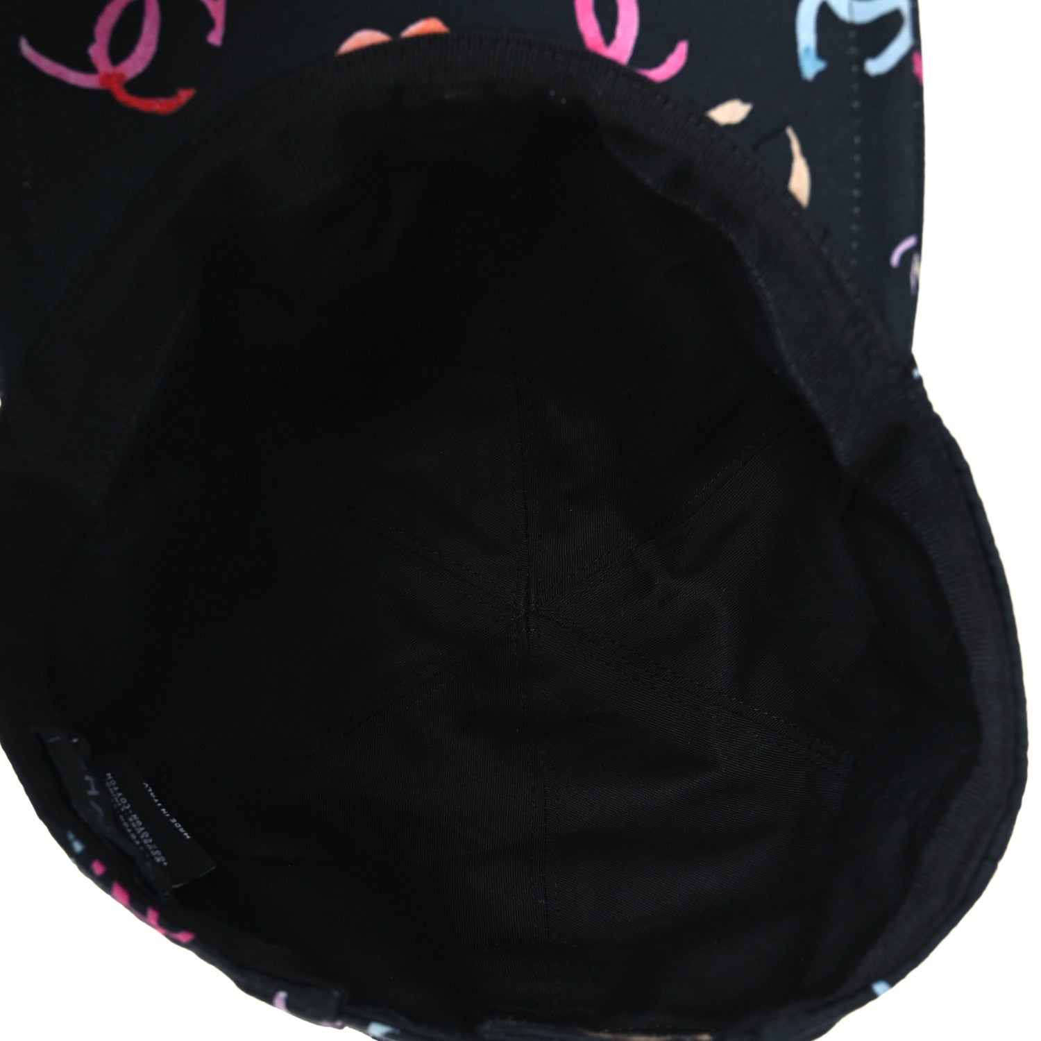 Chanel Cotton CC Cap Hat Black Multicolor 7 of 10