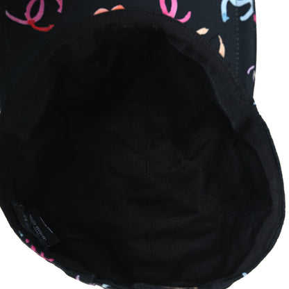 Chanel Cotton CC Cap Hat Black Multicolor 7 of 10