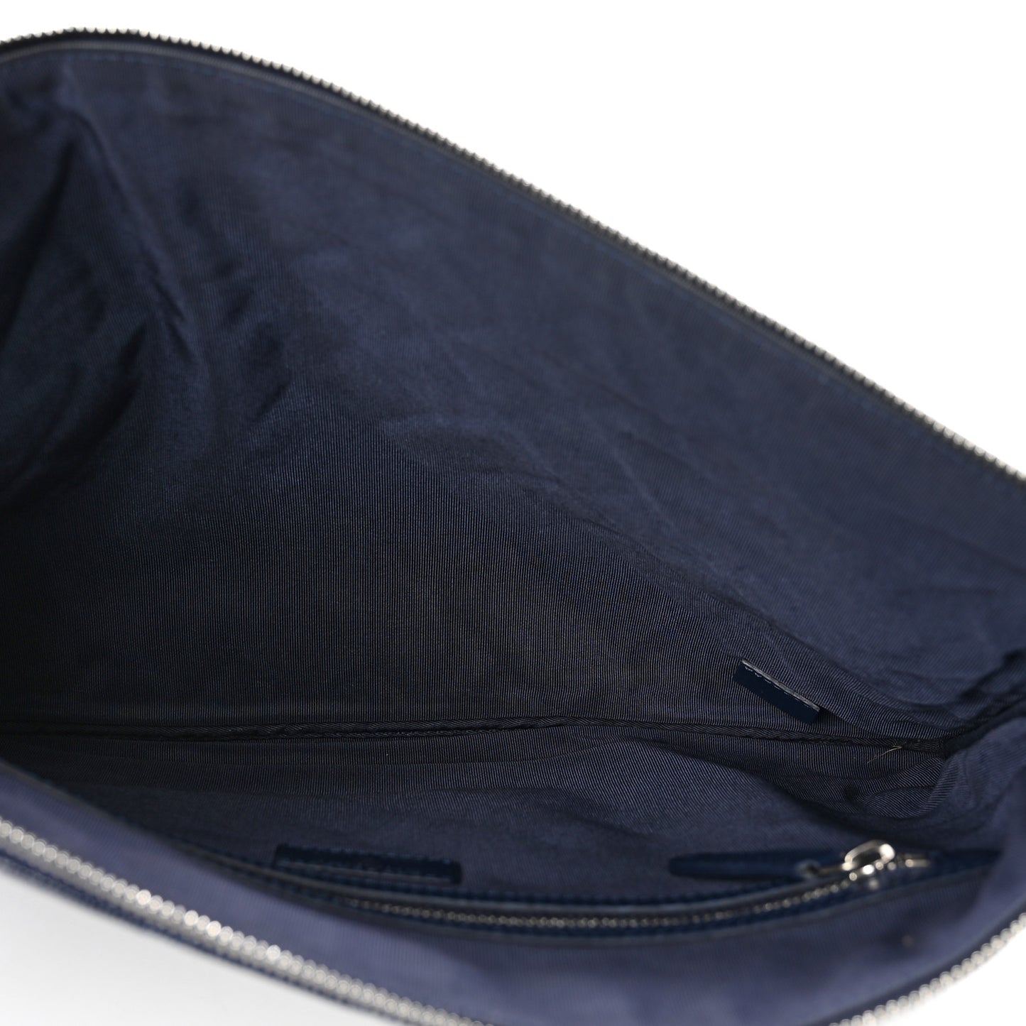 Caviar Quilted Large Cosmetic Case Navy