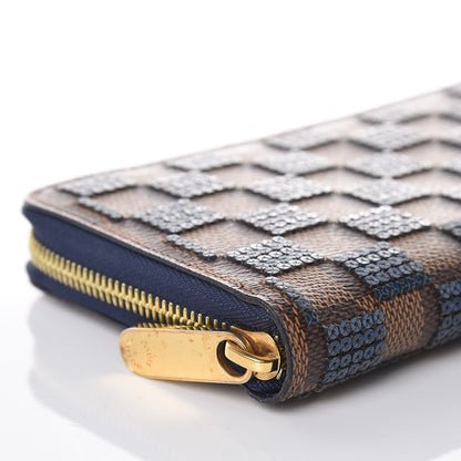 Louis Vuitton Damier Paillettes Zippy Wallet Blue 9 of 9