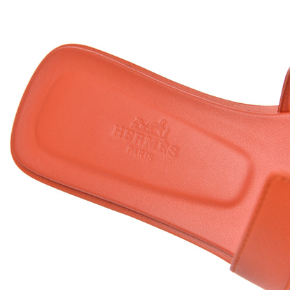 Hermes Epsom Oran Sandals 35 Orange Poppy 6 of 9