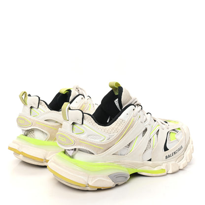 Balenciaga Mesh Worn Out Mens Track Sneakers 39 White Fluo Yellow 4 of 10