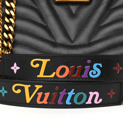Louis Vuitton Calfskin New Wave Chain Tote Black 9 of 13