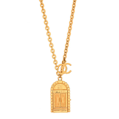 Chanel Metal 31 Rue Cambon Door Long Necklace Gold 1 of 6