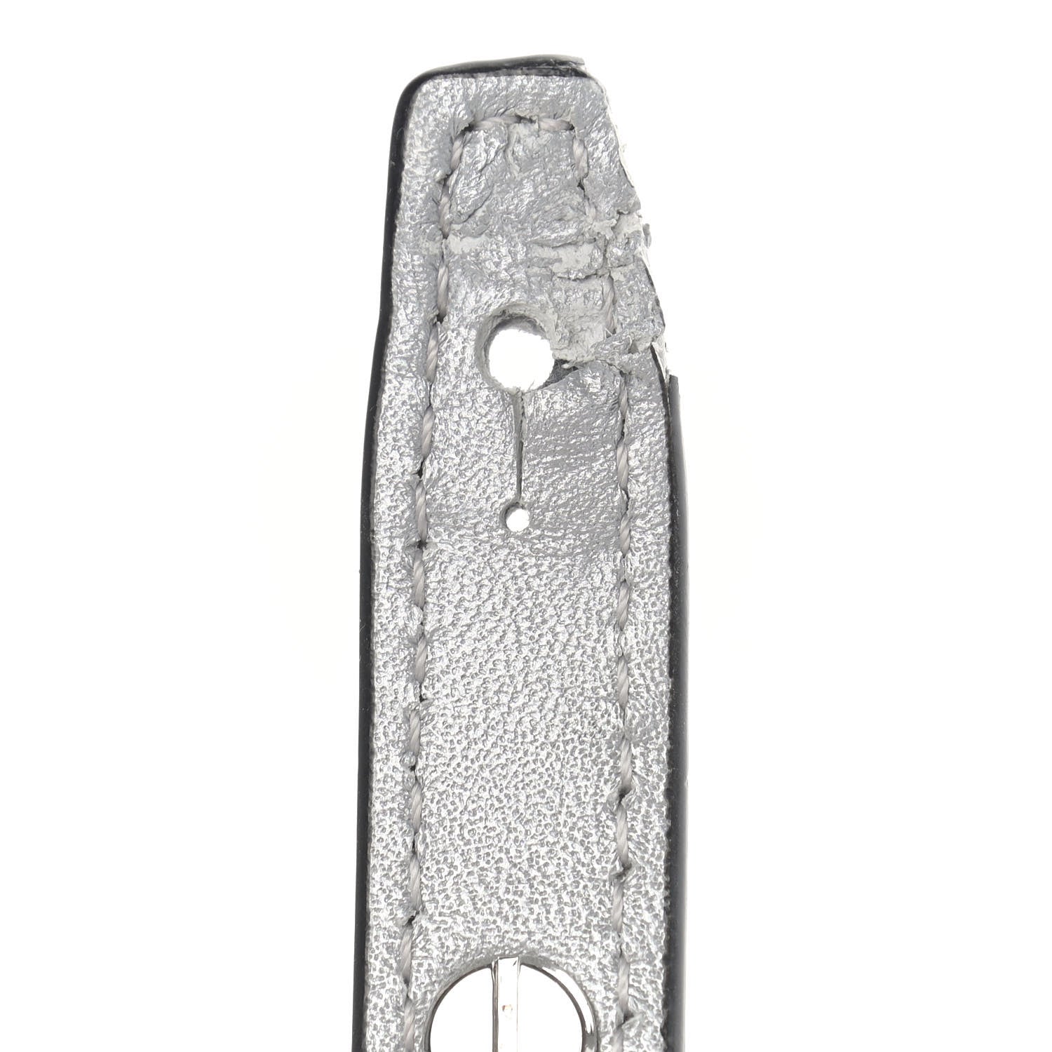 MCM Metallic Visetos Studded X-Mini Bebe Boo Backpack Silver 11 of 11