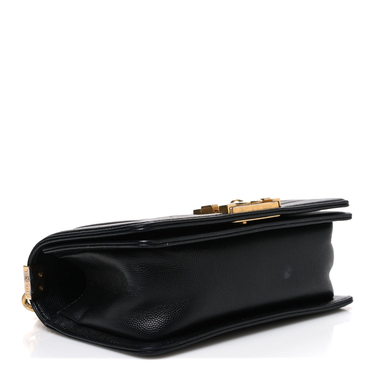 Caviar Quilted Small Boy Flap Black