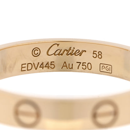 Cartier 18K Yellow Gold 3.5mm LOVE Wedding Band Ring 58 8.5 4 of 4