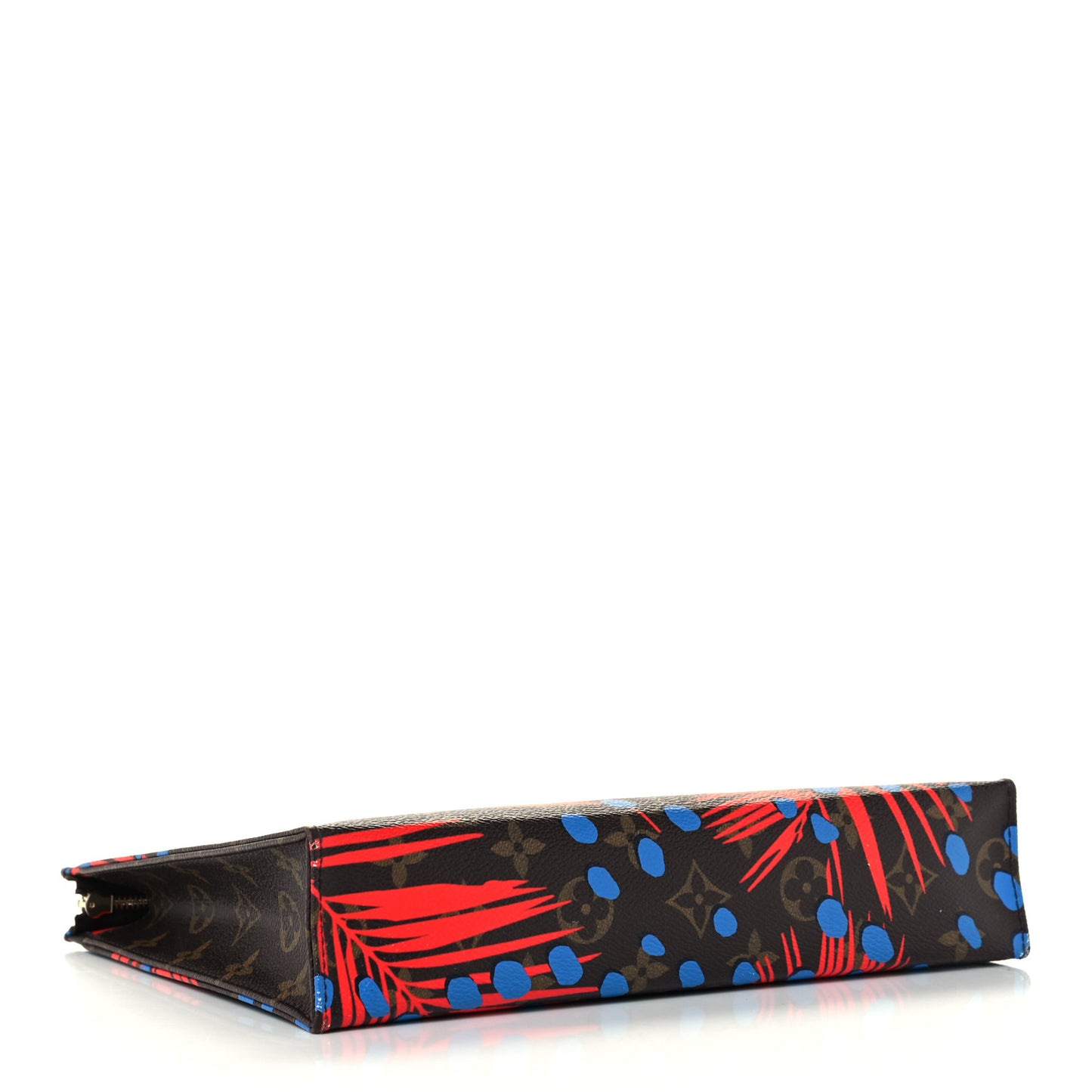 Monogram Jungle Dots Toiletry Pouch 26 Coquelicot Denim