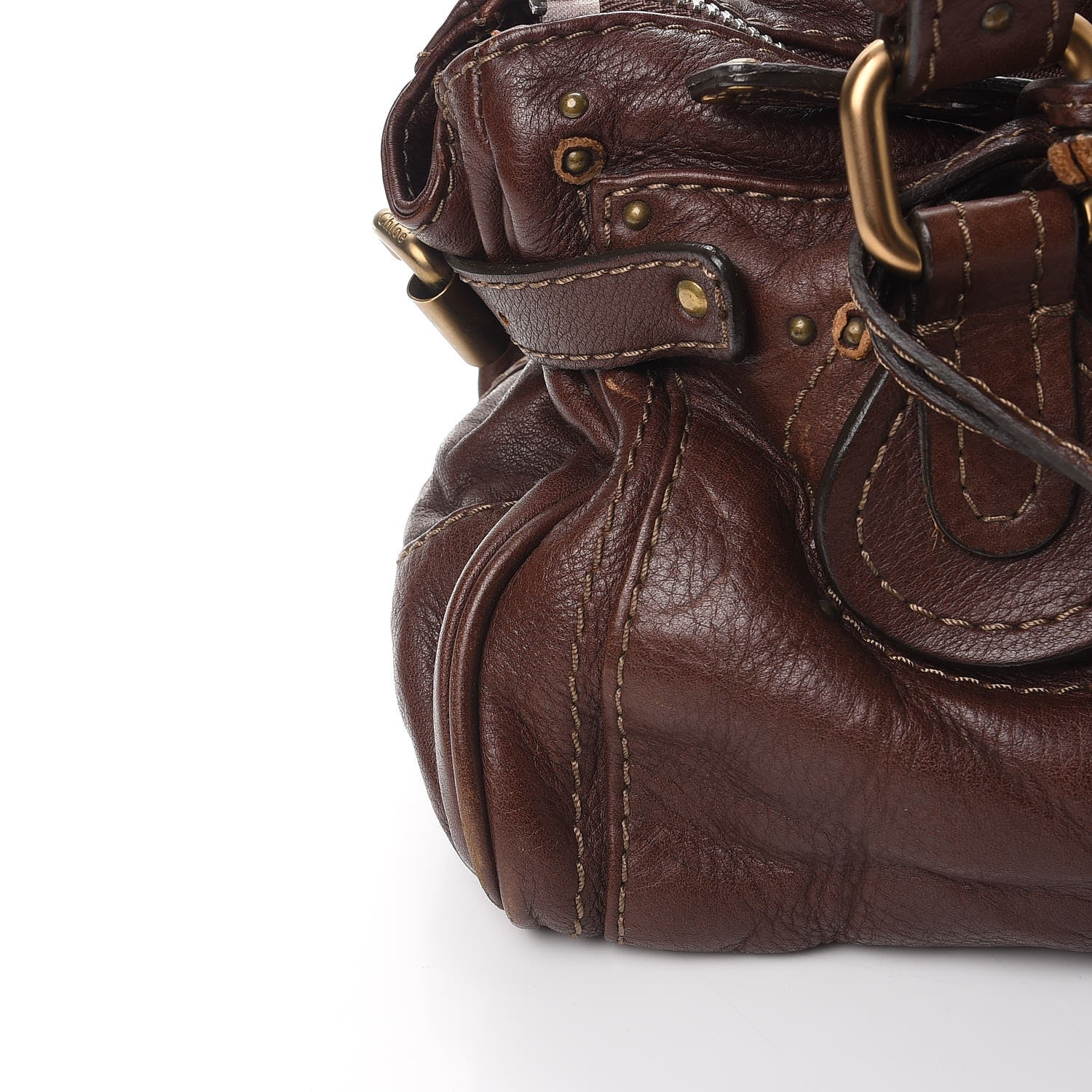 Chloe Calfskin Paddington Satchel Chocolate 9 of 14