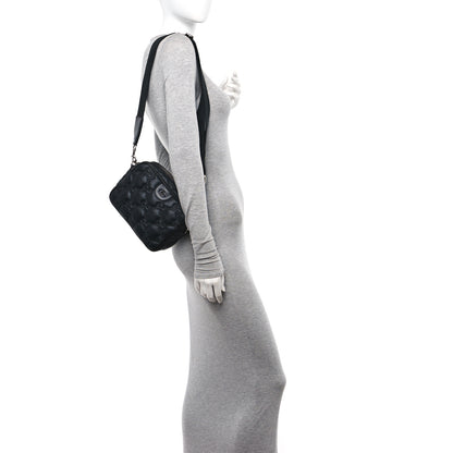 Gucci Nylon Calfskin Enamel GG Matelasse Shoulder Bag Black 2 of 10
