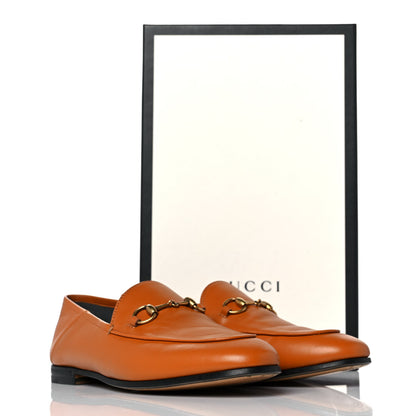 Gucci Lambskin Womens Brixton Horsebit Loafers 37.5 Crystal Copper 9 of 9
