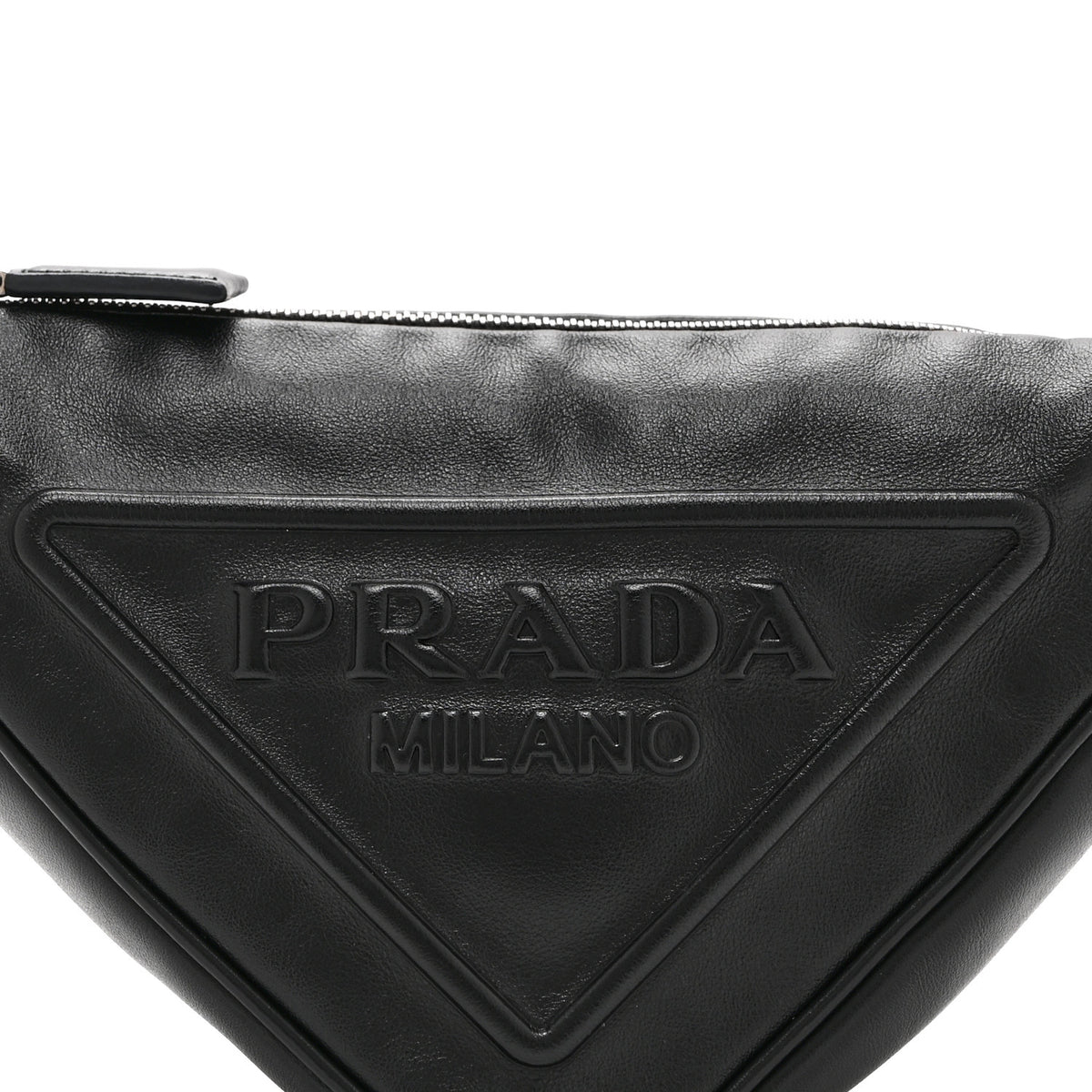 Prada Grace Lux Triangle Shoulder Bag Black 8 of 10