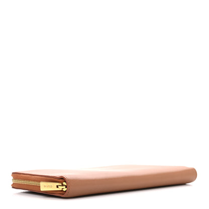 Celine Calfskin Zip Around Multifunction Wallet Tan 4 of 8