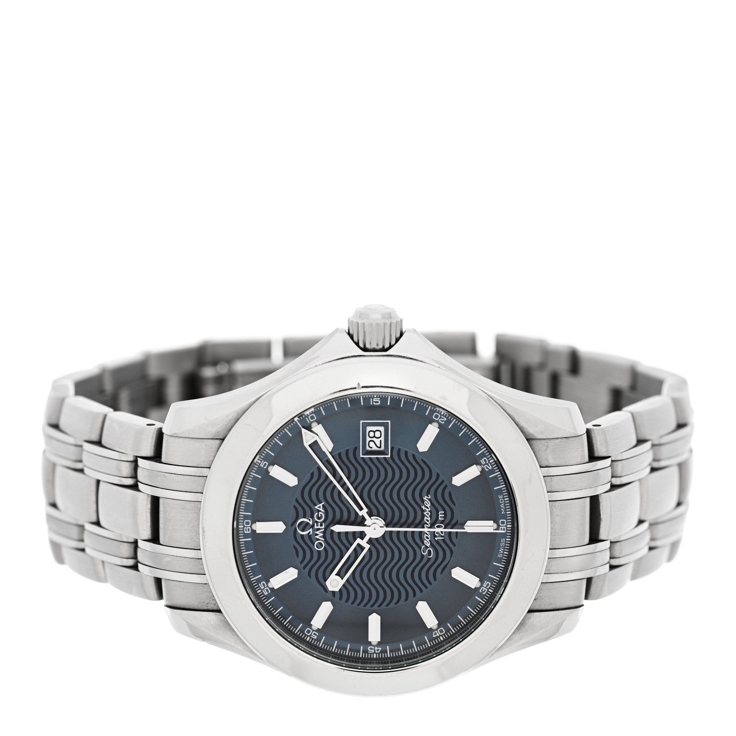 Omega Stainless Steel 36mm Seamaster 120M Quartz Watch Blue 2511.81 2 of 4