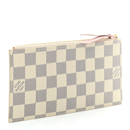 Louis Vuitton Damier Azur Felicie Chain Wallet Zippered Insert Rose Ballerine 3 of 6