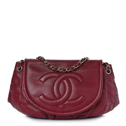 Chanel Caviar Large Half Moon Flap Bordeaux 1 of 9
