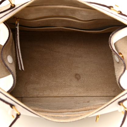 Celine Bullhide Calfskin Medium Ring Bag White 5 of 22