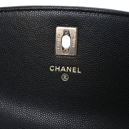 Chanel Caviar Quilted Trendy Handle Clutch With Chain Black 6 of 11