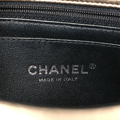 Chanel Metallic Lambskin Quilted Mini Square Flap Gold Black 6 of 12