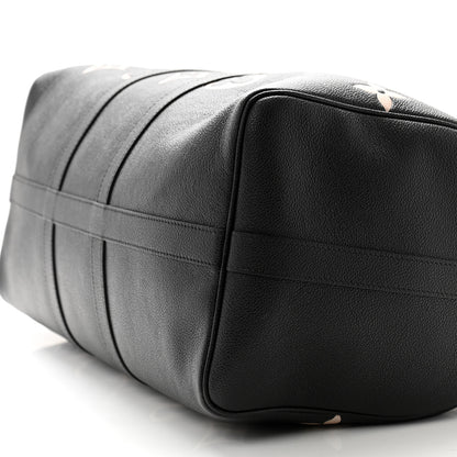 Louis Vuitton Empreinte Monogram Keepall Bandouliere 45 Black Beige 8 of 9